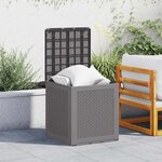 vidaXL Boîte de Rangement de Jardin Gris clair 55 x 53 x 57 cm