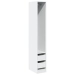 vidaXL Garde-robe Blanc 30x50x200 cm Bois d'ingénierie