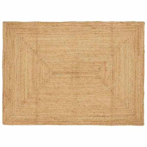 vidaXL Tapis Beige 140 x 200 cm Jute