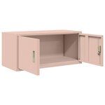 vidaXL Armoire de rangement Rose 90 x 40 x 40 cm Acier