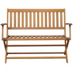 vidaXL Banc de jardin 120 cm Bois d'acacia solide