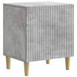 vidaXL Cabinet de chevet 2 pc Gris béton 43 x 34 5 x 50 cm
