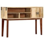 vidaXL Table console 115x30x76 cm Bois de manguier massif brut