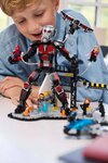 LEGO Marvel - Set de Combat Captain America : Civil War - 76314 avec 9 Figurines et Quinjet