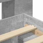 vidaXL Cadre de lit avec rangement Gris béton 90 x 200 cm