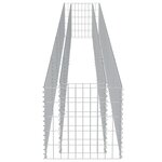 vidaXL Lit surélevé à gabion Acier galvanisé 450x50x50 cm