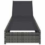 vidaXL Transat Gris 200 5 x 70 x 75 cm polyrotin
