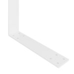 vidaXL Dossier pour canapé palette Blanc 110 cm Fer