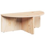 vidaXL Table basse 2 Pièces Naturel Bois massif en pin