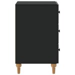 vidaXL Cabinet de chevet Noir 43 x 41 x 66 5 cm Bois d'ingénierie
