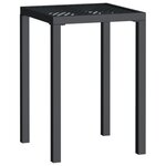 vidaXL Table de jardin anthracite 50x50x72 cm acier