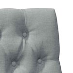 vidaXL Tête de lit capitonnée Gris clair 80 cm Pin massif