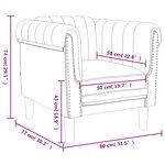 vidaXL Fauteuil rouge bordeaux velours