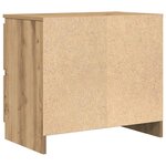 vidaXL Meuble TV chêne artisanal 60x35x54 cm bois d'ingénierie