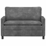 vidaXL Canapé Gris clair 126 x 81 x 87 5 cm Polyester