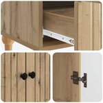 vidaXL Buffet Chêne artisanal 66 x 34 5 x 95 cm Bois d'ingénierie