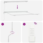 vidaXL Auvent rétractable automatique blanc 300x250 cm