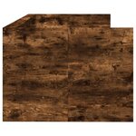 vidaXL Lit de jour avec tiroirs sans matelas chêne fumé 90x190 cm