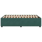 vidaXL Cadre de lit Vert foncé 120x200 cm Velours