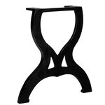vidaXL Pied de table basse 2 Pièces Cadre en X Fonte