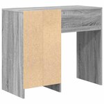 vidaXL Bureau Gris Sonoma 90 x 37 5 x 75 cm Bois d'ingénierie
