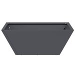 vidaXL Pot de jardin en forme de bol 5 Pièces Anthracite 40 x 40 x 15 cm