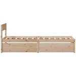 vidaXL Cadre de lit sans matelas 90x190 cm bois de pin massif