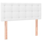 vidaXL Tête de lit à LED Blanc 80x5x78/88 cm Similicuir
