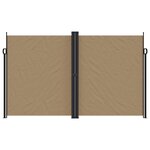 vidaXL Auvent latéral rétractable taupe 200x1200 cm