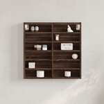 vidaXL Armoire à vitrine chêne marron 60x8 5x58 cm bois d'ingénierie