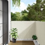 vidaXL Écran d'intimité de balcon blanc 1000x120 cm PVC