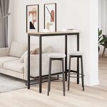 vidaXL table Chêne Sonoma 100 x 40 x 100 5 cm