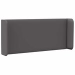 vidaXL Oreille de tête de lit 2 Pièces Gris 40 x 16 x 5 cm
