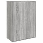 vidaXL Buffets 2 Pièces sonoma gris 60x31x84 cm bois d'ingénierie