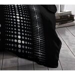 Parure de couette Microfibre 220 x 240 cm et 2 taies d'oreillers 63 x 63 cm Noir
