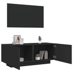 vidaXL Meuble TV Noir 100x35x40 cm Aggloméré