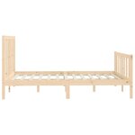 vidaXL Cadre de lit sans matelas 160x200 cm bois massif