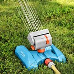 GRÜNTEK Mini arroseur de pelouse avec moteur turbo 378 m²