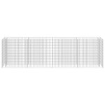 vidaXL Lit surélevé à gabion Acier galvanisé 360x50x100 cm