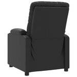 vidaXL Fauteuil de massage Noir Similicuir