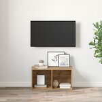vidaXL Meuble TV chêne artisanal Bois d'ingénierie