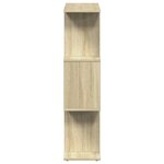 vidaXL Étagère séparatrice de pièce 3 niveaux chêne sonoma 70x24x97 cm