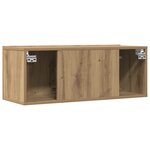 vidaXL Meubles TV muraux 2 Pièces chêne artisanal 80x30x30 cm