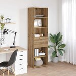 vidaXL Haut Armoire avec tiroir Chêne artisanal 45 x 42 5 x 185 cm
