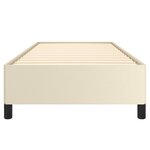 vidaXL Cadre de lit sans matelas crème 90x190 cm similicuir