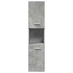 vidaXL Ensemble de meubles de salle de bain 4 Pièces gris béton