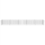 vidaXL Lit surélevé à gabion Acier galvanisé 450x50x50 cm