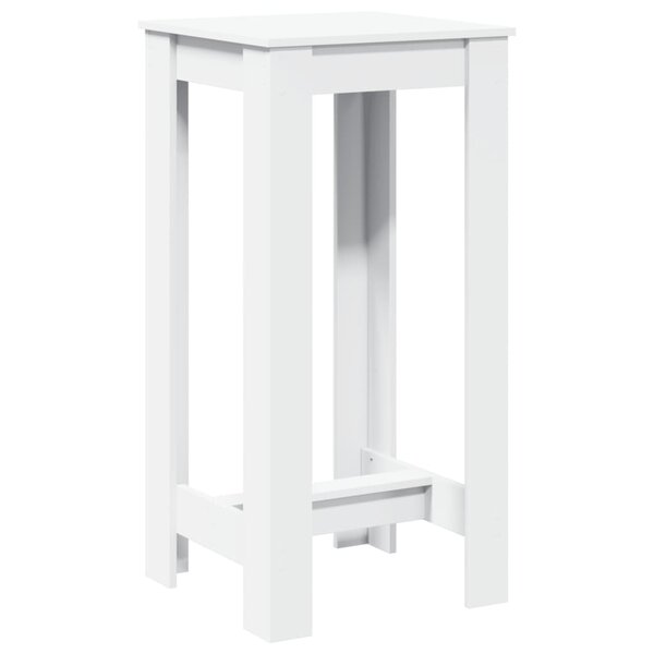 vidaXL Table de bar blanc 51x50x103 5 cm bois d'ingénierie