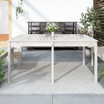 vidaXL Table de jardin blanc 159 5x82 5x76 cm bois massif de pin
