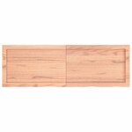 vidaXL Dessus de table marron clair bois chêne massif traité